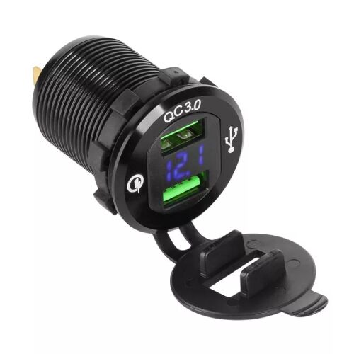 Peiying autós beépíthető töltő aljzat, 2x USB QC3.0 148472117 - Peiying