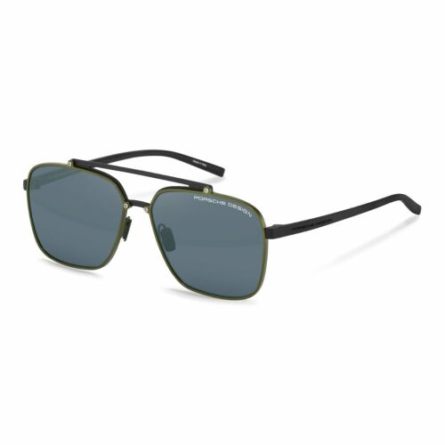Porsche Design P8937 E olívazöld aviátor napszemüveg kék tükrös lencsékkel 