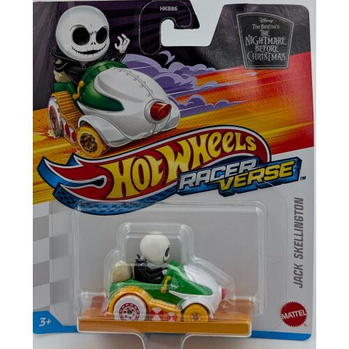 Hot Wheels Racer Verse Jack Skellington játékautó a csomagolásban - Hot Wheels