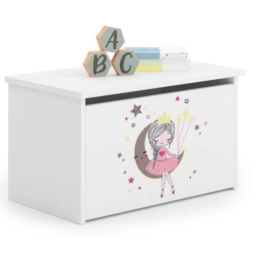 Kobi Daria Toy Storage Chest #white - Viac nálepiek 43393041