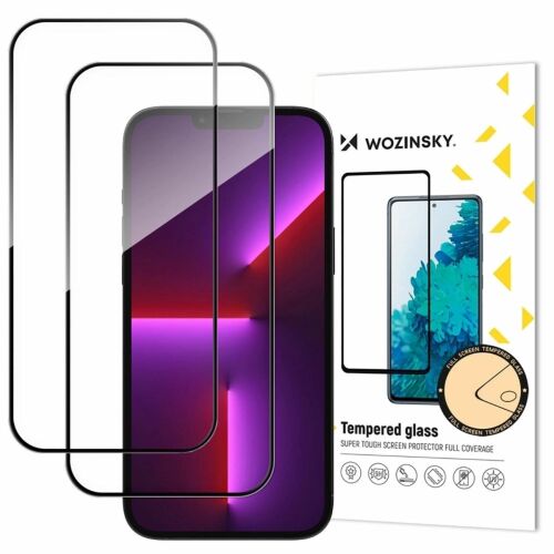 Wozinsky Full Glue edzett üveg iPhone 17/16 Próhoz, 2 db-os csomag 148500984 - Mobiltelefon kiegészítő