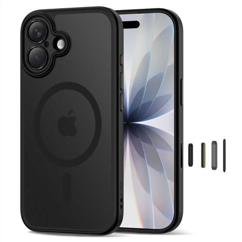 Tech-Protect Magpeak Magsafe CC tok iPhone 17-hez - matt fekete 148501042 - Telefontok