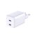 3mk Hyper Charger PD 45W QC4+ PPS 2C Szupergyors Charge 2.0 Fali Töltő - Fehér 148505080
