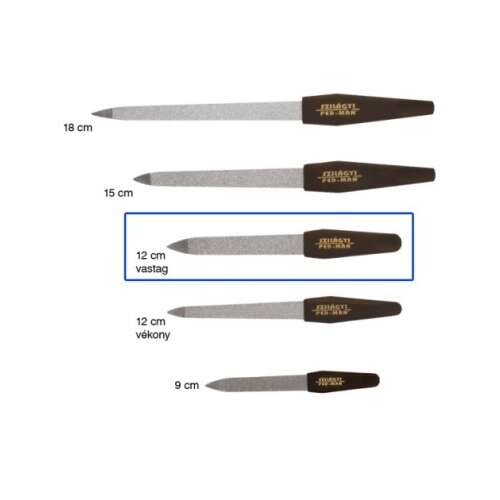 Fe-Man Gyémántporos Körömreszelő - Fém - 12 cm