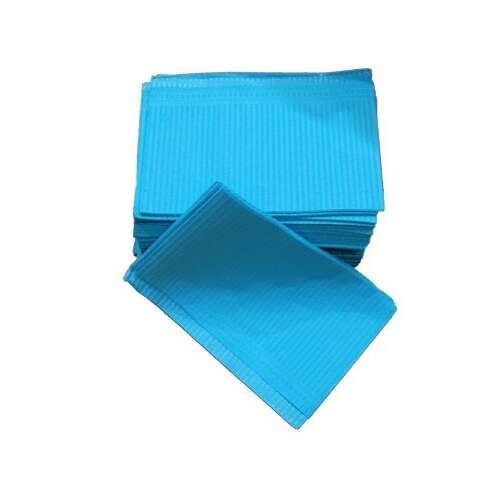 50 db kék vízálló fogászati kötény, 33x45cm