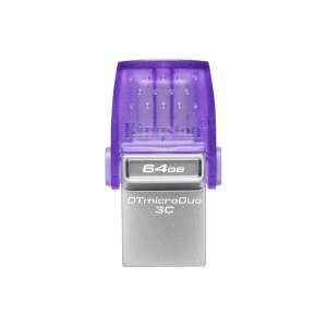 Kingston DTDUO3CG3/64GB USB stick 64GB, DT microDuo 3C 200MB/s dual USB-A + USB-C 44980902 - Kingston USB stik