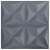 vidaXL 12 darab origami szürke 3D fali panel 50 x 50 cm 3 m² 44187817}