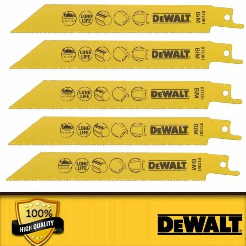 DEWALT DT2361-QZ 152mm Fém Szablyafűrészlap, 5 darabos készlet - Kézi fűrészlap