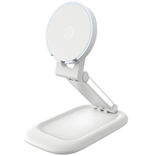 SODI BM310 fehér MagSafe vezeték nélküli töltő állvány, ferde nézet - Telefontöltő