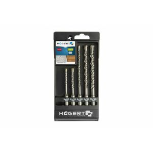 Högert HT6D370 Комплект свредла SDS Plus, 5 броя с размери - Свредло