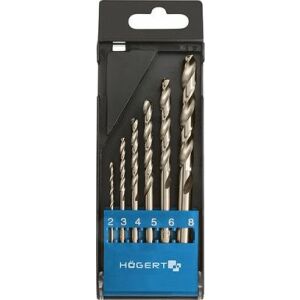 Комплект свредла за метал, Hogert HT6D186, 6 части, M35, 135° 134297674 - Свредла и аксесоари за винтоверти