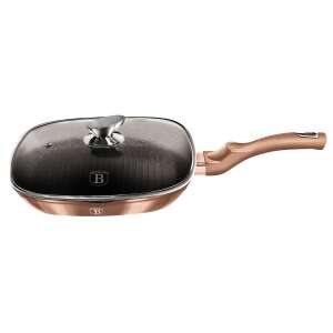 Berlinger Haus BH-1610N Metallic Line Roségold Edition Grillpfanne mit Deckel 28 cm - Berlinger Haus Pfannen