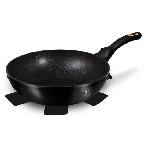 Berlinger Haus Black Rose Kollektion 28 cm Wok mit Marmorbeschichtung