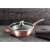 Berlinger Haus Metallic Line Rose Gold Edition Deep Skillet with Lid, 28cm, on a countertop
