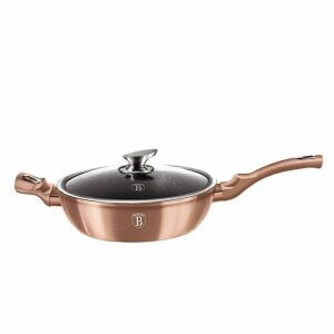 Berlinger Haus BH-1518N Roségold Tiefe Bratpfanne mit Deckel, 28cm - Berlinger Haus