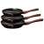 Gestapeltes Berlinger Haus Ebony Rosewood Collection Bratpfannen-Set