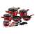 Berlinger Haus Metallic Line Burgundy Edition 15 piece cookware set, featuring pots, pans, and utensils