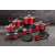 Berlinger Haus Metallic Line Burgundy Edition 15 piece cookware set, featuring pots, pans, and utensils