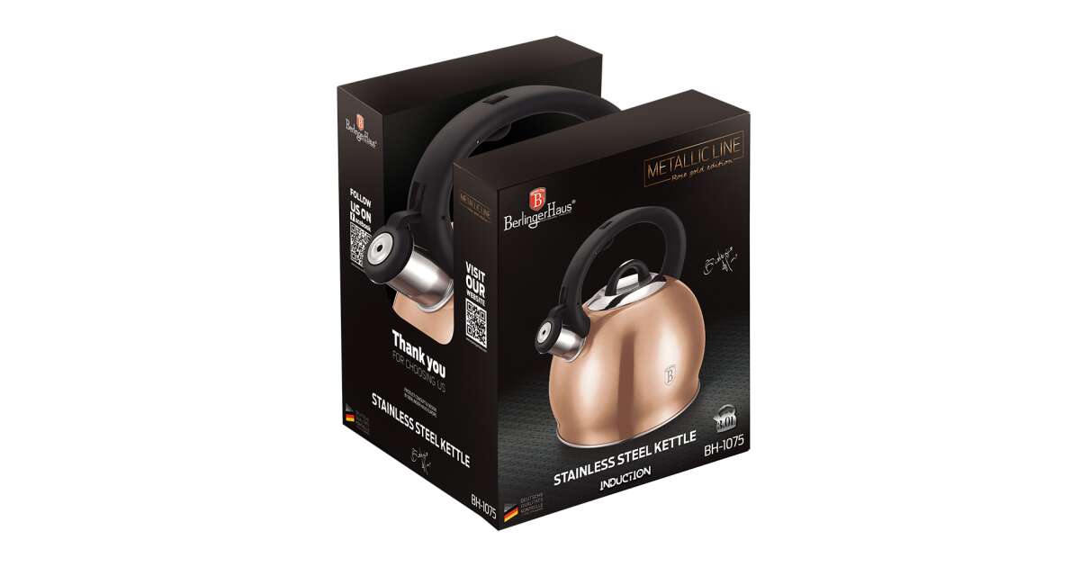 Berlinger Haus BH-1075N Çaydanlık, 3,0 L, pembe altın 43407523