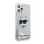 Karl Lagerfeld csillámos Choupette ezüst iPhone 12 tok 148597033