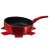 Berlinger Haus BH-1302N Metallic Line Burgundy Edition 26cm Flip pan with free coaster