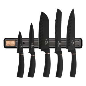 Berlinger Haus BH-2535A 6-piece knife set with magnetic hook, rose gold-black 43408166 - Berlinger Haus
