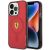 Ferrari iPhone 14 Pro piros tok telefonon, ferde nézet