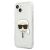 Karl Lagerfeld ezüst csillámos Karl's Head iPhone 13 mini tok