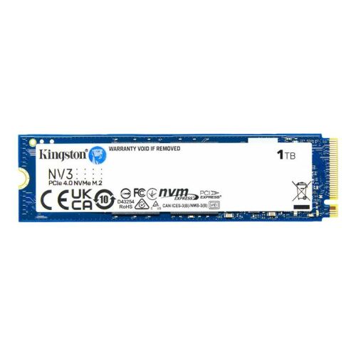 Kingston NV3 1TB PCIe 4.0 NVMe M.2 2280 SSD - SSD meghajtó