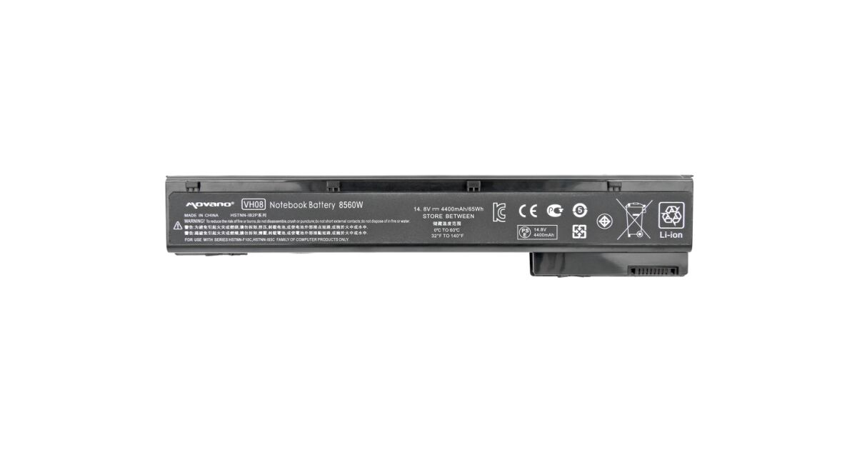 CRLYLC VH08 VH08XL Battery for HP EliteBook 8560w 8570W 8760w 8770w Mobile Workstation 632113-151 632425-001 632427-001 HSTNN-LB2P HSTNN-IB2P HSTNN-LB2Q HSTNN-LB2Q -F10C HSTNN-I93C HSTNN-F93C Battery