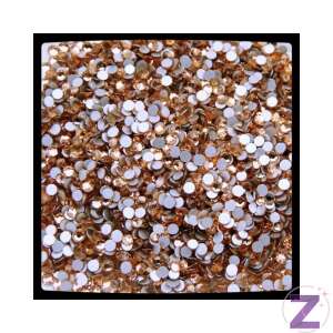 Zodiac világos barack színű ss12 kristály strasszok köröm díszítéshez - Peach