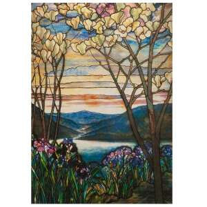 Tiffany Magnolia und Iris 1000-teiliges Puzzle von Piatnik - Puzzle