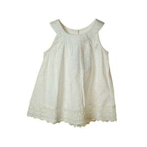 Grain de blé fehér, pöttyös baba ruha – 68 cm 43414909 Kislány ruha