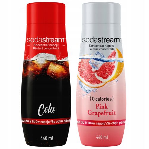SodaStream Cola és Pink Grapefruit szirup koncentrátum 2 darabos csomag - Alkoholmentes ital