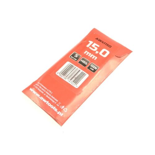 AWTOOLS FÉMFÚRÓ FEHÉR ESZTERGÁLT 15.0 mm/5 db.
