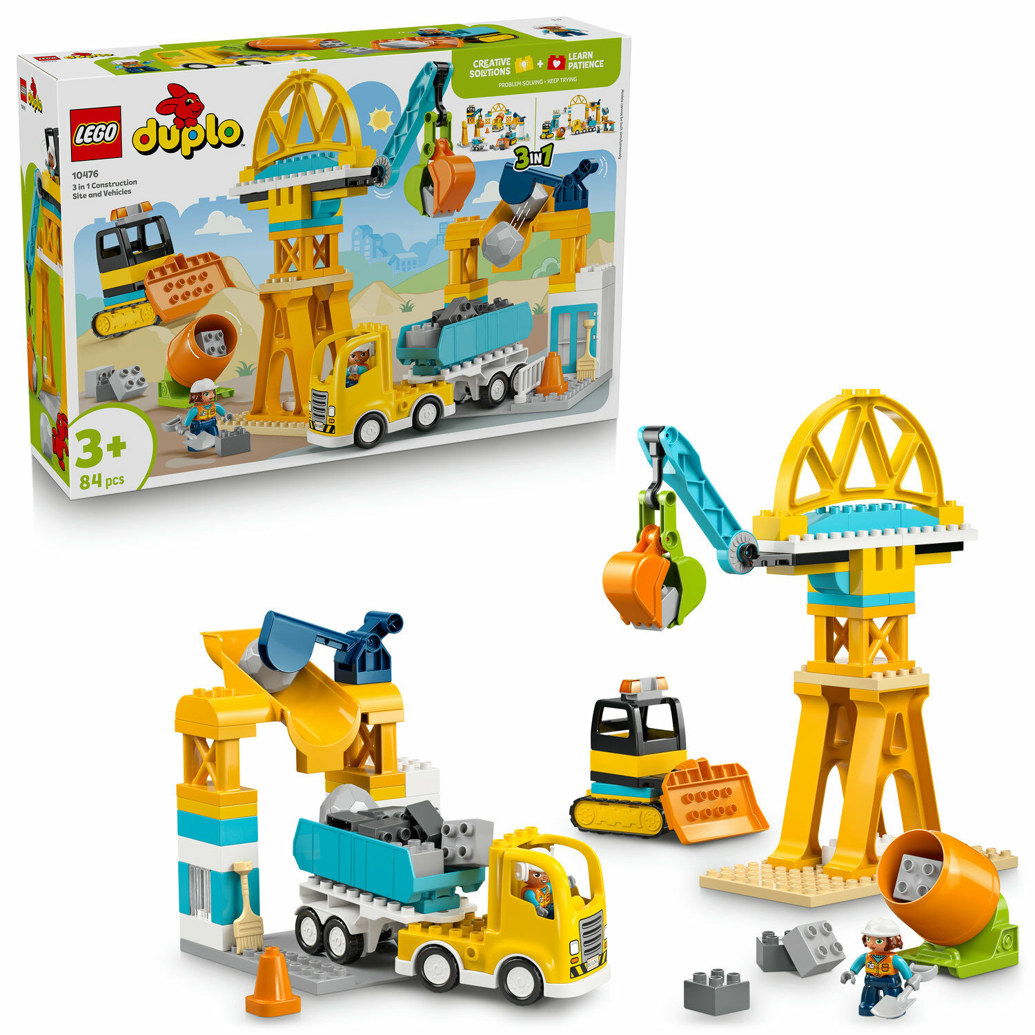 E-shop LEGO® DUPLO® 3 v 1 stavenisko a stavebné stroje 10476
