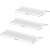 Dimensiunile setului de rafturi plutitoare metalice albe