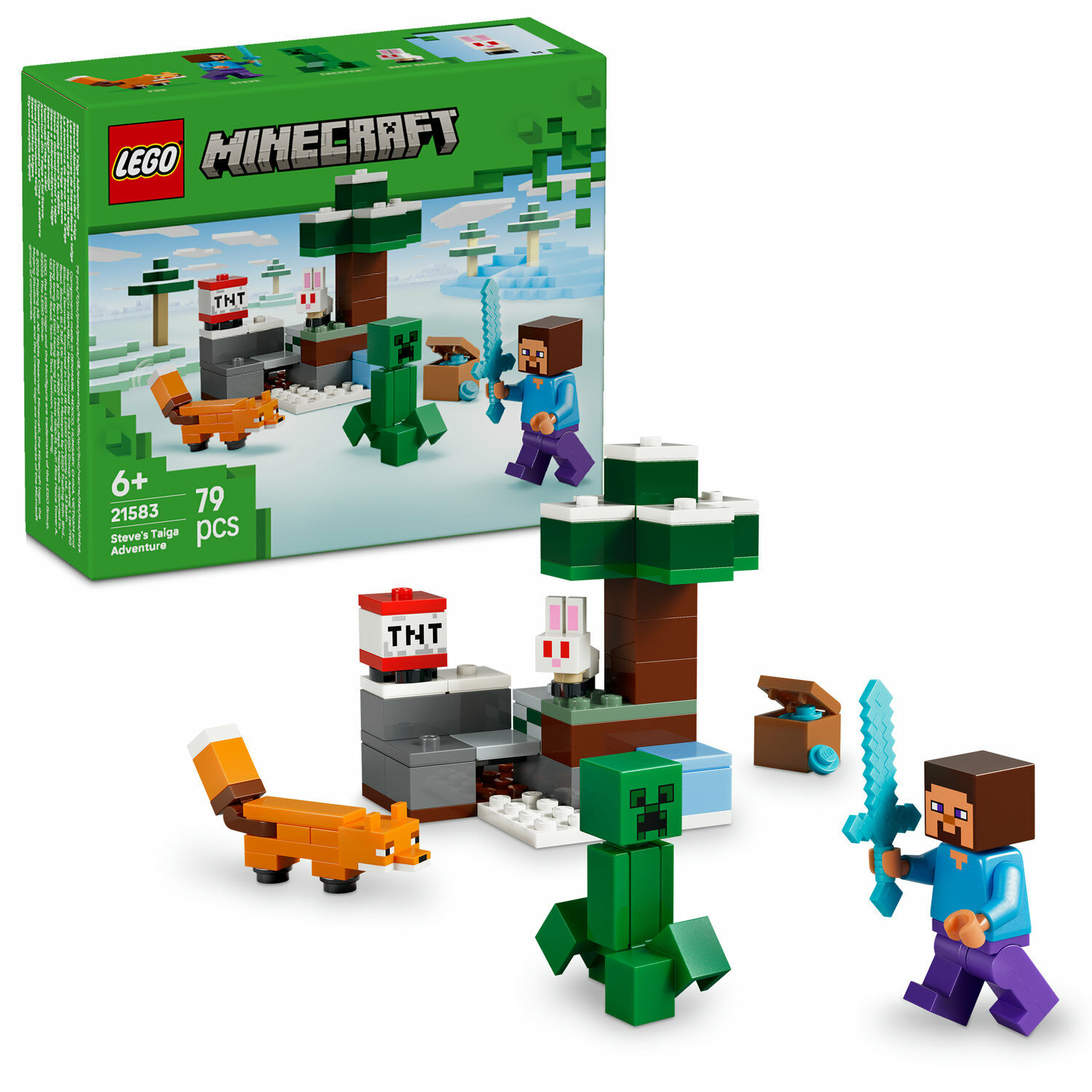 LEGO® Minecraft® Steve tajgai kalandjai 21583 LEGO® Minecraft® Steve tajgai kalandjai 21583