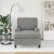 vidaXL PÁRÁS FOTEL párnával Világosszürke 91 x 157 x 91 cm Bársony 148727881