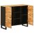 vidaXL Oldalsó szekrény fiókkal Barna 90 x 33,5 x 75 cm Tömör Mangófát 148729135