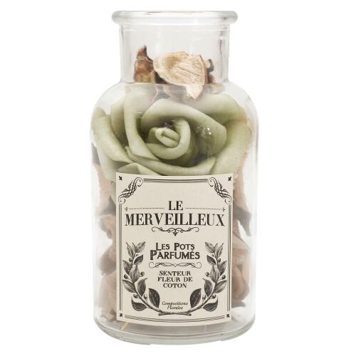 ÜVEG 7x12 cm zöld POTPOURRI finom illattal 148753127 