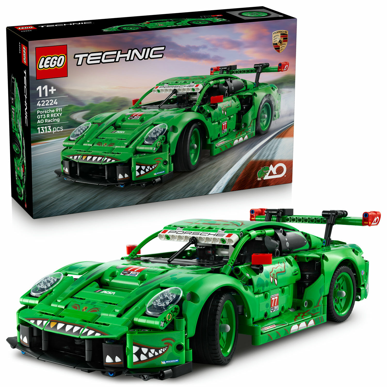 LEGO® Technic Porsche 911 GT3 R REXY AO Racing autó 42224 LEGO® Technic Porsche 911 GT3 R REXY AO Racing autó 42224