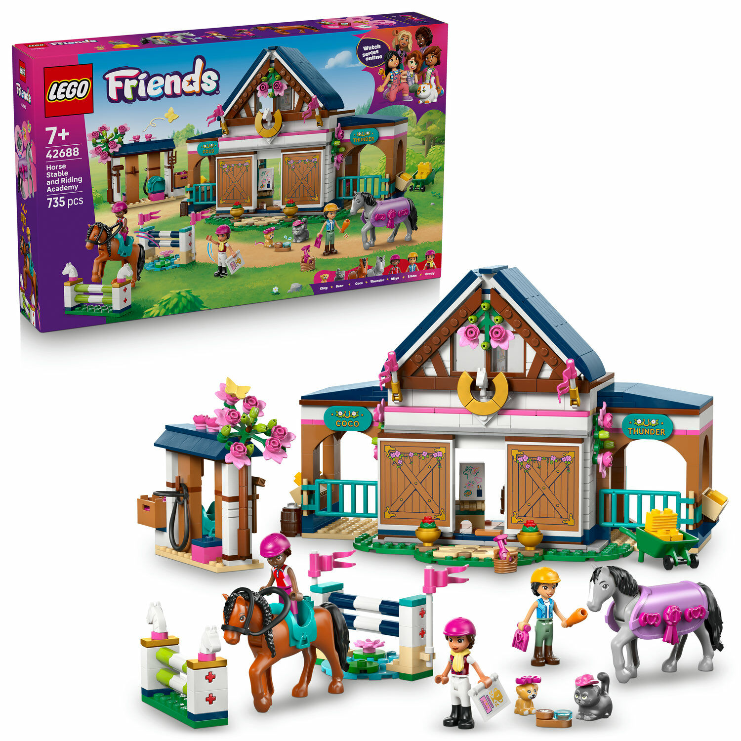 E-shop LEGO® Friends Jazdecká stajňa a jazdecká škola 42688