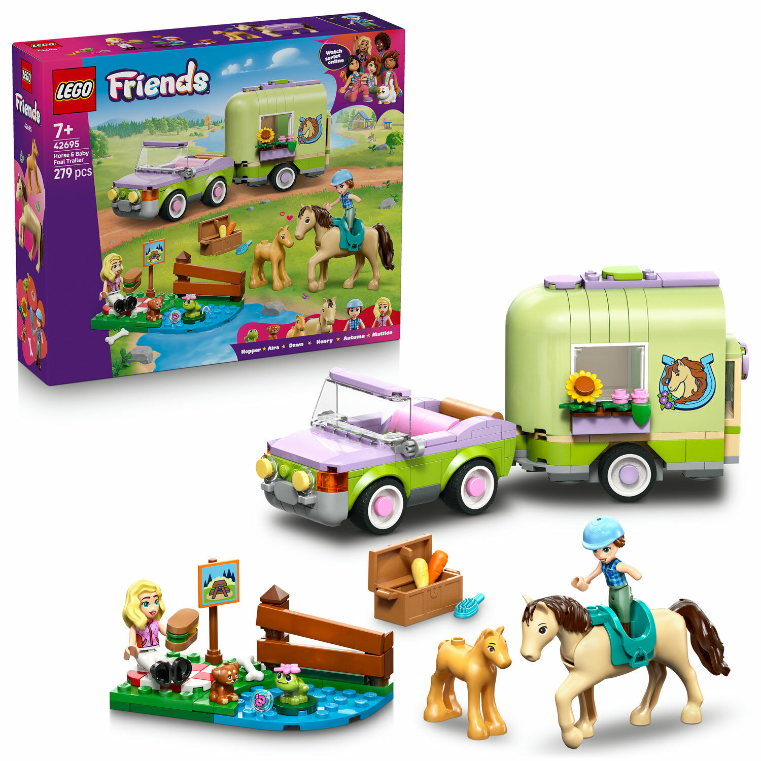 E-shop LEGO® Friends Príves s koňom a žriebätkom 42695