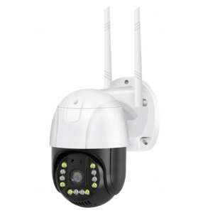 Cameră de securitate Onvif QC7 WiFi, albă, rotație 360 de grade, 1080p Full HD - Camere de supraveghere