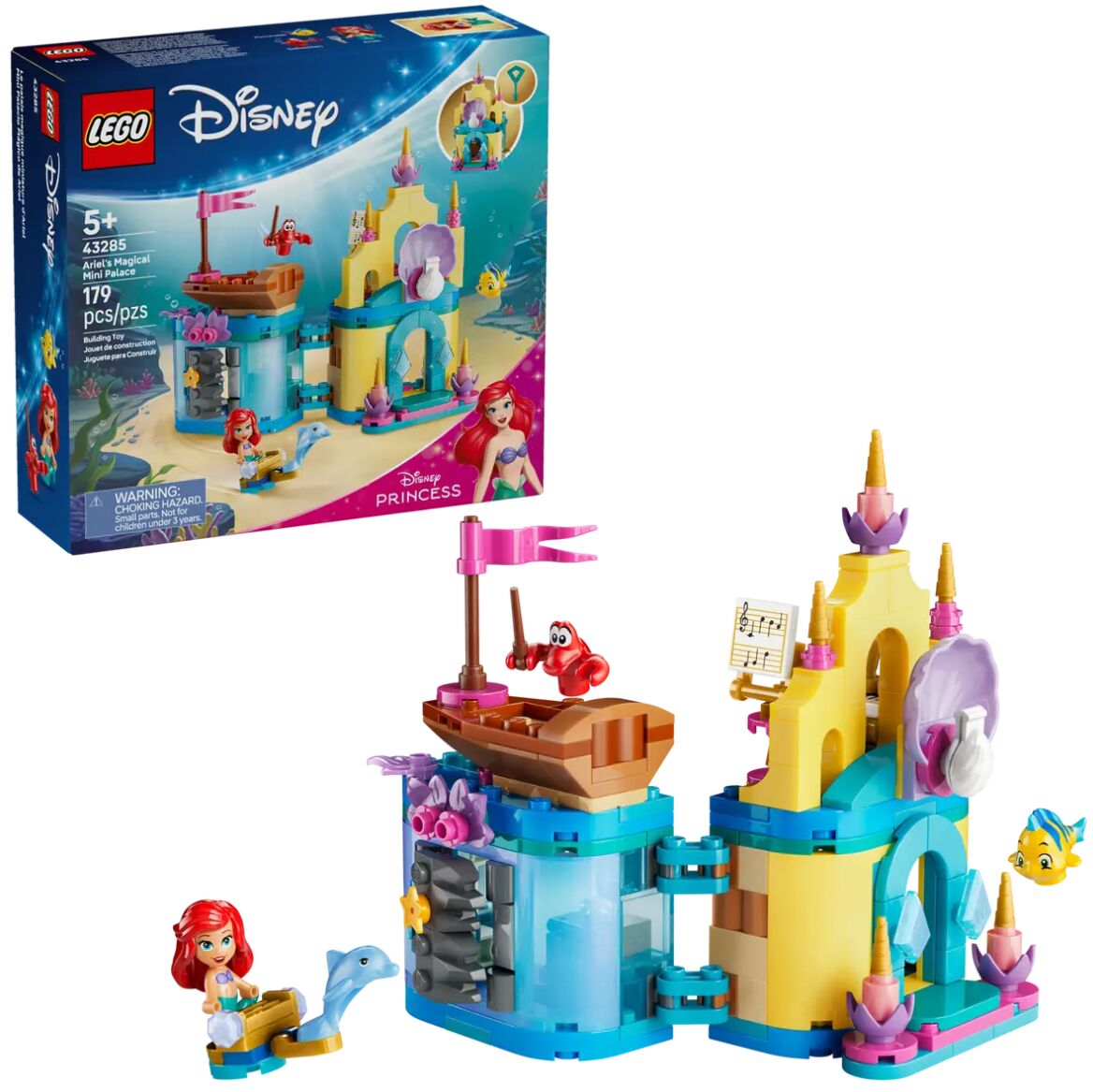 E-shop LEGO® Disney Princess Ariel a jej kúzelný miniatúrny palác 43285