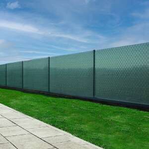 Springos shade net installed on fence for privacy - Springos
