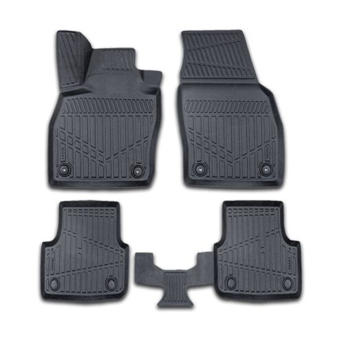 Rubber kofferbakmat | Volkswagen | T-Roc 17- 5d suv. | hoge variabele laadvloer | zwart | Gledring