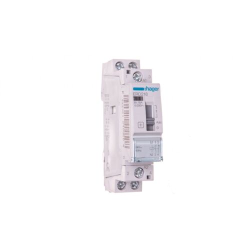 Hager ERD218 16A 24V AC Telepítőrelé 1NO+1NC - Villanyszerelési segédanyag