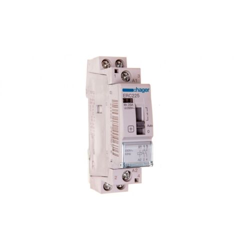 Hager ERC225 25A 2NO 230V AC Moduláris kontaktor kézi vezérléssel - Áram-védőkapcsoló